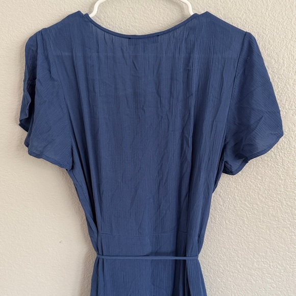 Lulus Heart of Marigold Denim Blue Wrap Maxi Dress - Picture 12 of 13